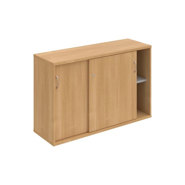 Stabiler Regalschrank, 120 x 76,8 x 40 cm, Eiche/Eiche