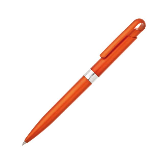 Kunststoffkugelschreiber FIROL Metallic-Orange