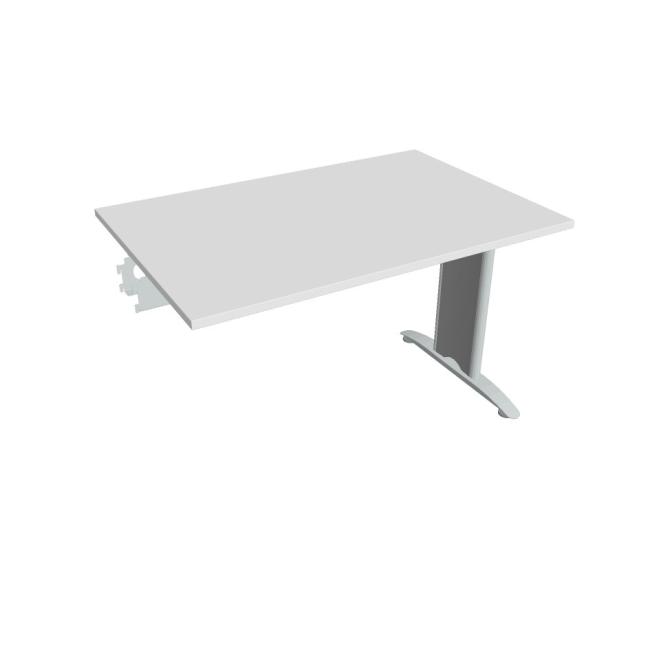 Flex-Konferenztisch, 120 x 75,5 x 80 cm, weiß/metall