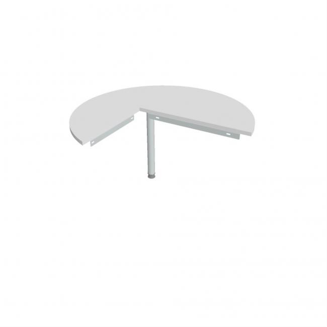 [ON128399] Beistelltisch für Toranlage, rechts, 120 x 75,5 cm, weiß/metall