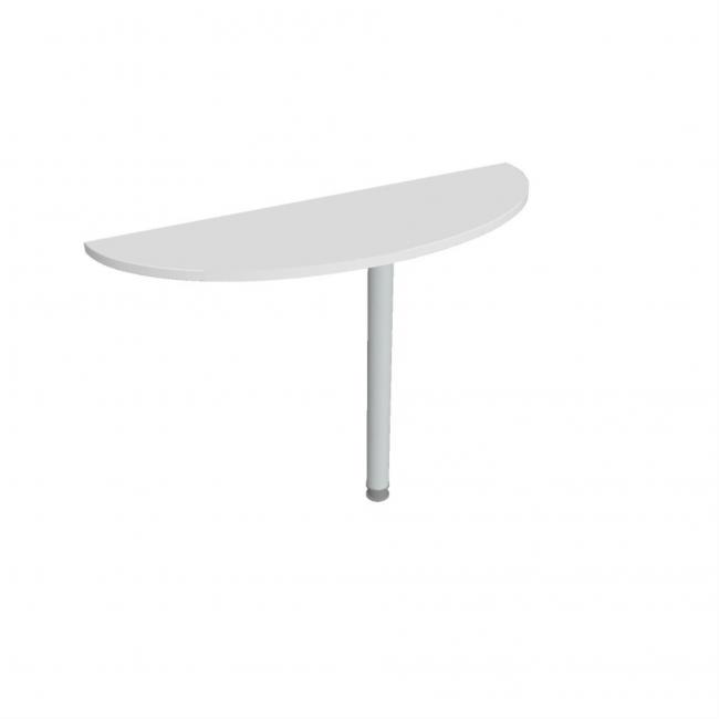[ON128599] Beistelltisch „Tor“, 120 x 75,5 x 40 cm, weiß/metallisch