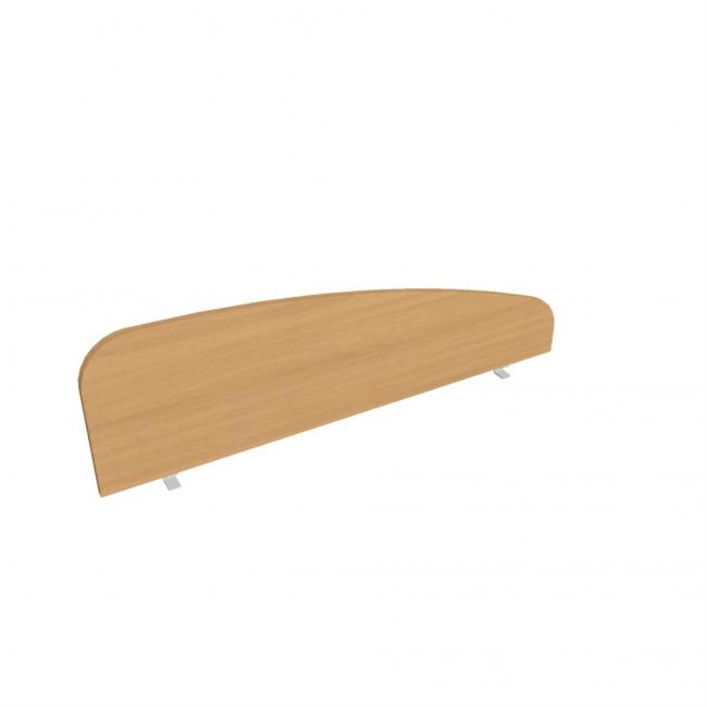 [ON135020] Hobis Tischrand-Sichtschutz, rund, 140 cm, Buche