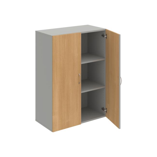 Drive-Regalschrank, 80x111x42 cm, Eiche/Grau