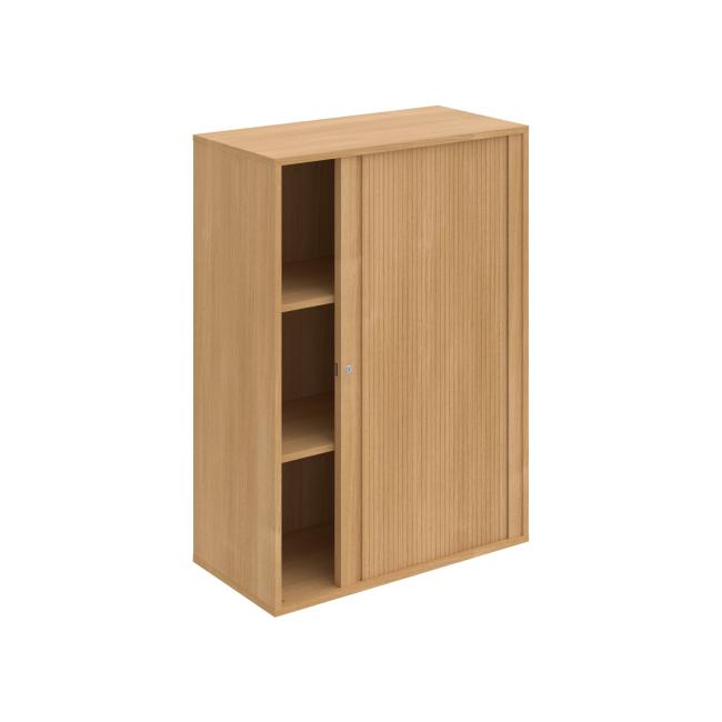 Regalschrank DRIVE, 80x111x40 cm Eiche/Eiche, abschließbar