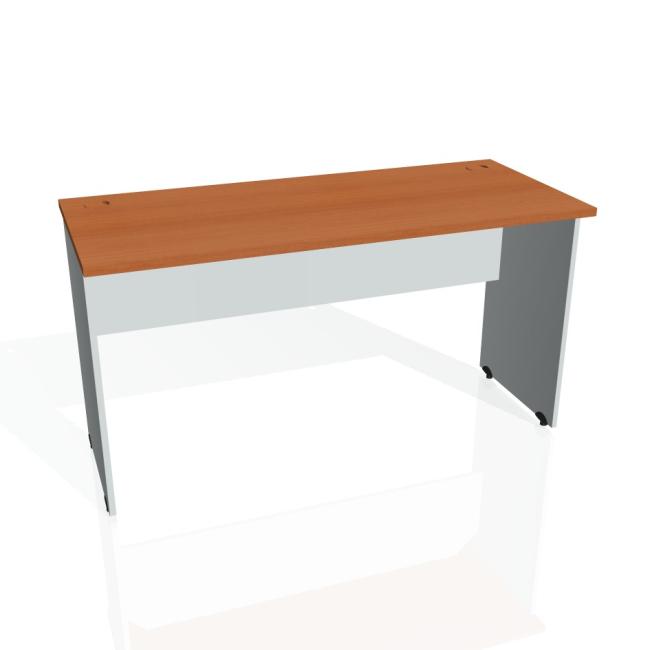 [ON140058] Tor-Schreibtisch, 140 x 75,5 x 60 cm, Kirsche/Grau