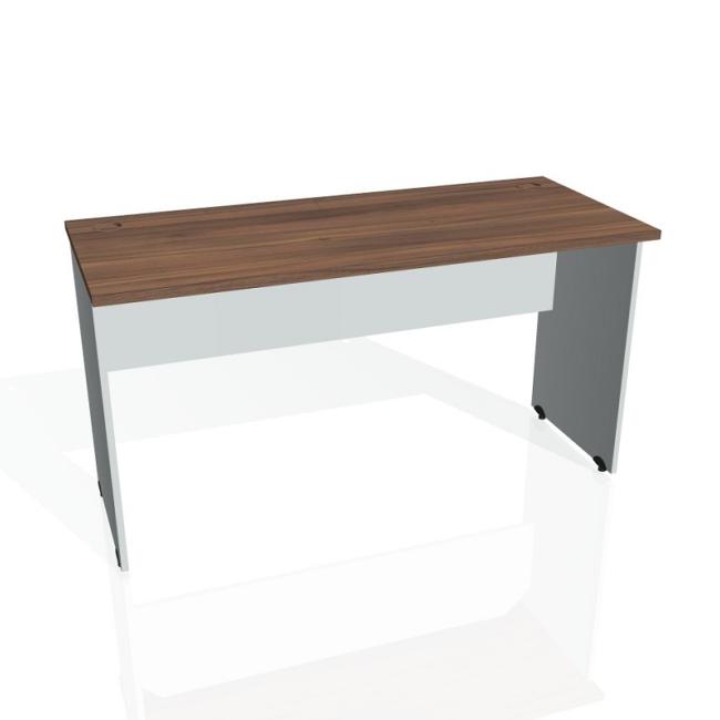 Schreibtisch mit Torfunktion, 140 x 75,5 x 60 cm, Walnuss/Grau