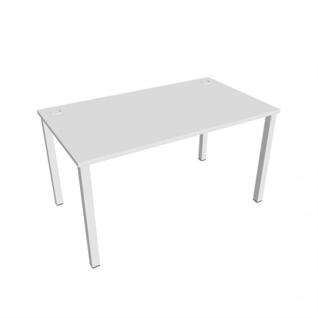 [ON140093] Schreibtisch Uni, 140 x 75,5 x 80 cm, weiß/weiß