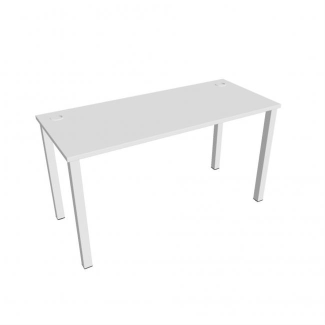 [ON140193] Schreibtisch Uni, 140 x 75,5 x 60 cm, weiß/weiß