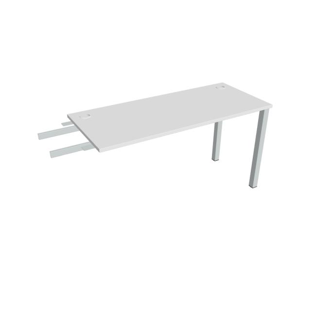 Uni-Schreibtisch, Maschendrahtgestell, 140 x 75,5 x 60 cm, weiß/grau