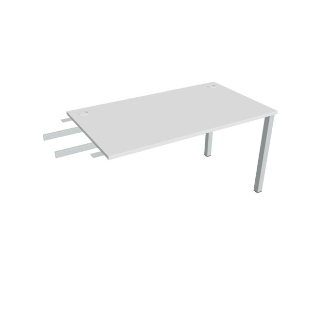 Uni-Schreibtisch, Maschendrahtgestell, 140 x 75,5 x 80 cm, weiß/grau