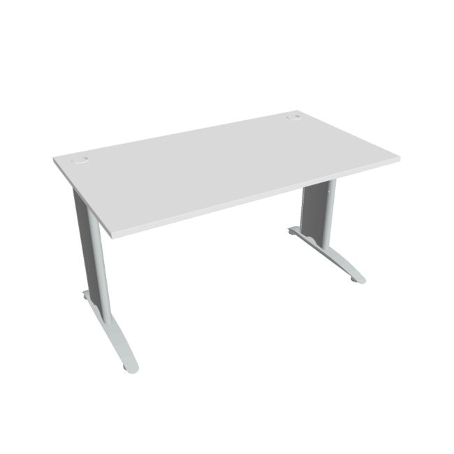 [ON140599] Flex-Schreibtisch, 140 x 75,5 x 80 cm, weiß/metall