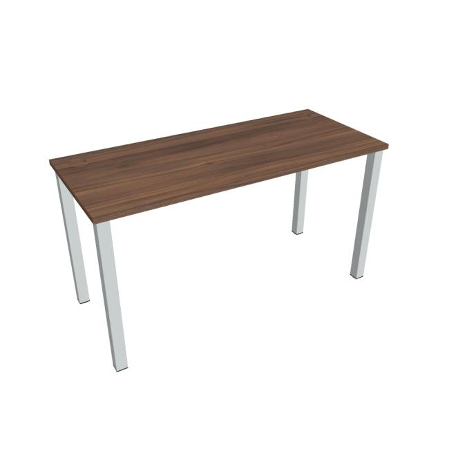 Schreibtisch Uni, 140x75,5x60 cm, Walnuss/Grau