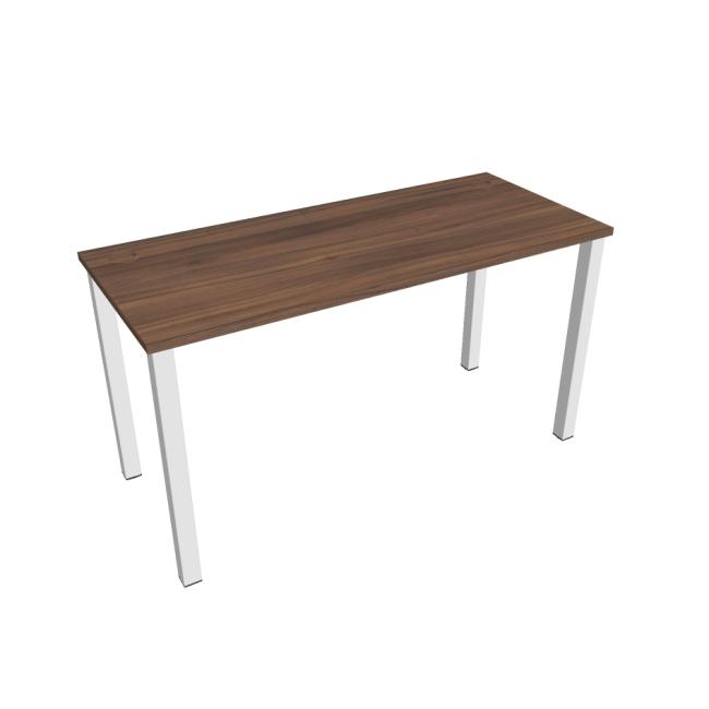 [ON140673] Schreibtisch Uni, 140 x 75,5 x 60 cm, Nussbaum/Weiß
