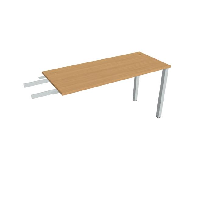 [ON140722] Uni-Schreibtisch, Maschendrahtgestell, 140 x 75,5 x 60 cm, Buche/Grau