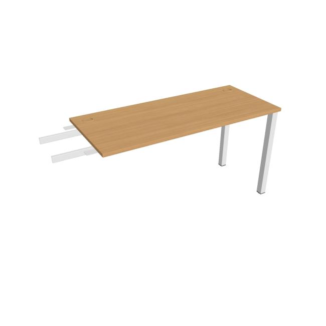[ON140723] Uni-Schreibtisch, Maschendrahtgestell, 140 x 75,5 x 60 cm, Buche/Weiß