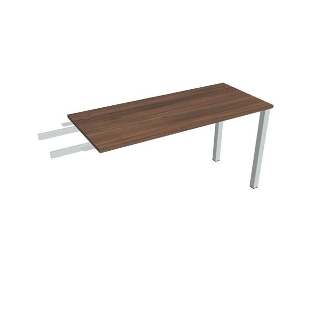 [ON140772] Uni-Schreibtisch, Kettengeflecht, 140 x 75,5 x 60 cm, Walnuss/Grau