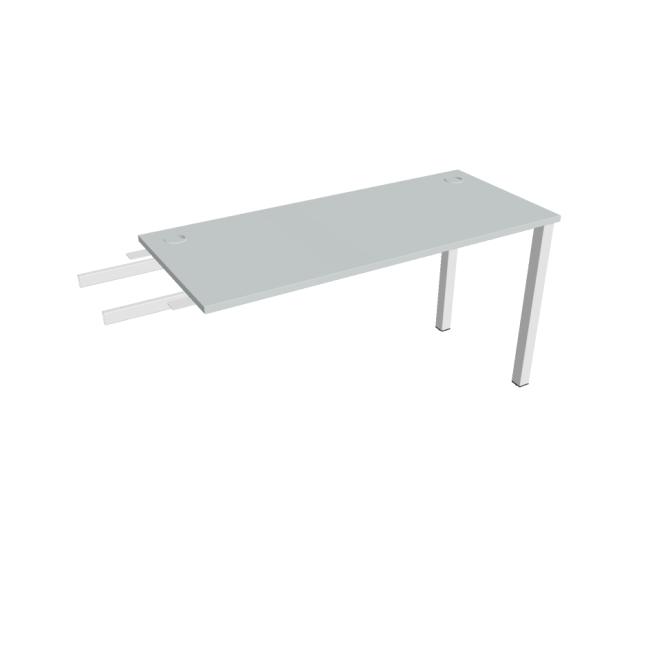 Uni-Schreibtisch, Maschendrahtgestell, 140 x 75,5 x 60 cm, grau/weiß