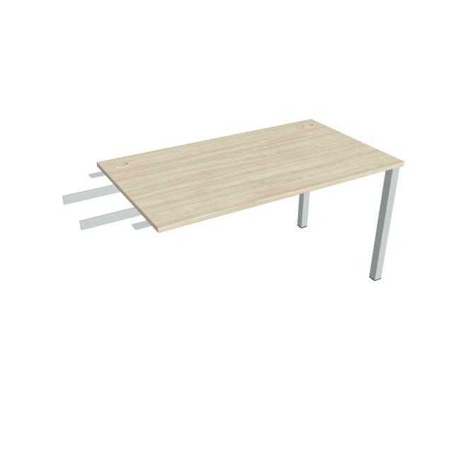 [ON140812] Uni-Schreibtisch, Maschendrahtgestell, 140 x 75,5 x 80 cm, Akazie/Grau