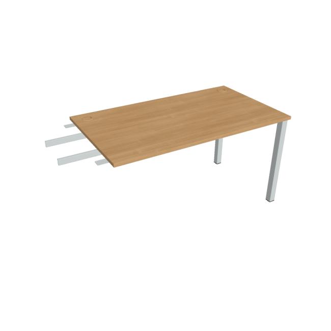 Uni-Schreibtisch, Maschendrahtgestell, 140 x 75,5 x 80 cm, Eiche/Grau