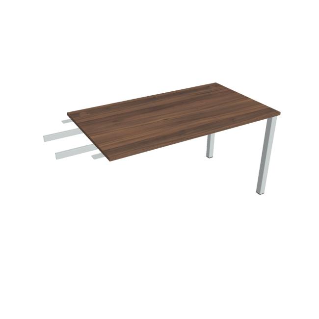 [ON140872] Uni-Schreibtisch, Kettengeflecht, 140 x 75,5 x 80 cm, Walnuss/Grau
