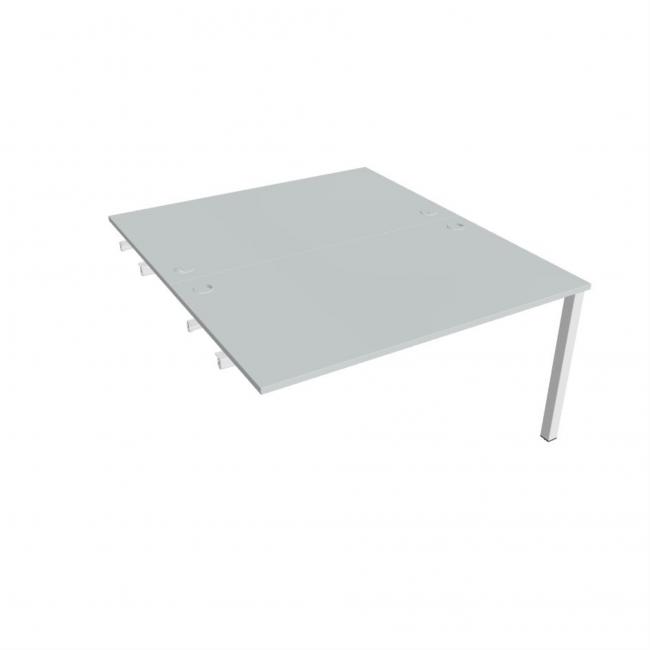 [ON141283] Uni-Werkbank für Längsverkettung, 140 x 75,5 x 160 cm, grau/weiß