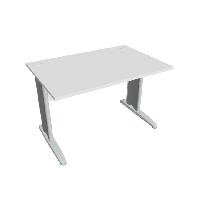 [ON141299] Schreibtisch Cross, 120 x 75,5 x 80 cm, weiß/metall