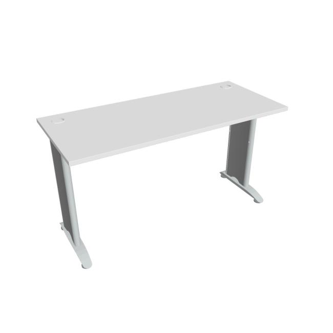 Flex-Schreibtisch, 140 x 75,5 x 60 cm, weiß/metall