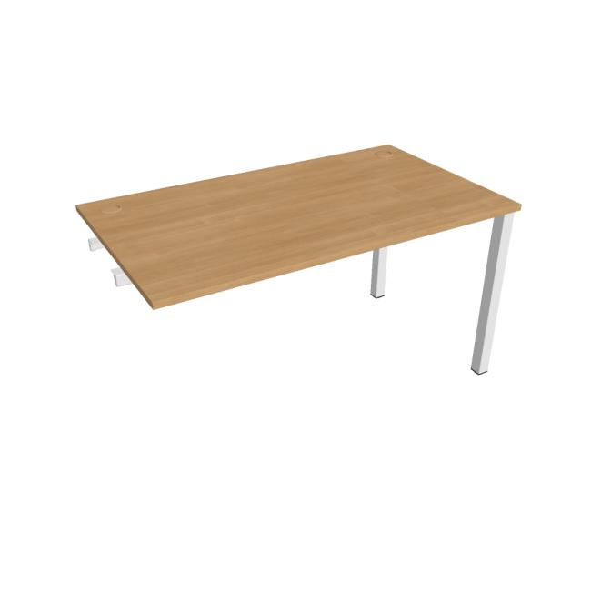 [ON141643] Uni-Arbeitstisch für Längsverkettung, 140 x 75,5 x 80 cm, Eiche/Weiß