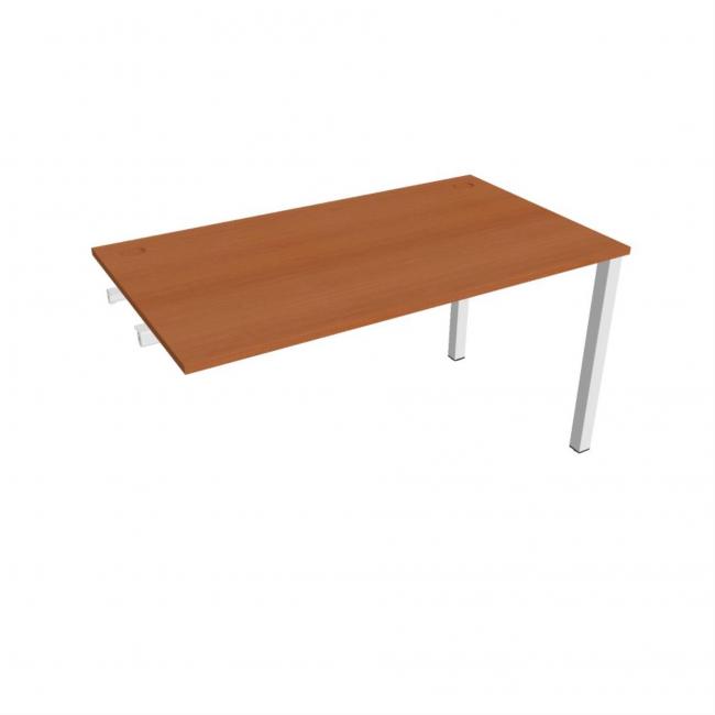 [ON141653] Uni-Arbeitstisch für Längsverkettung, 140 x 75,5 x 80 cm, Kirsche/Weiß