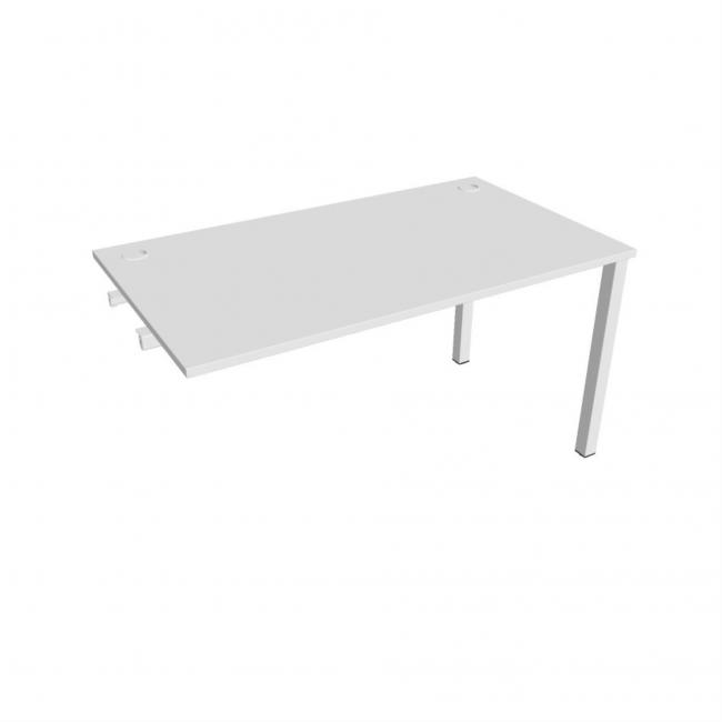 Uni-Werkbank für Längsverkettung, 140 x 75,5 x 80 cm, weiß/weiß