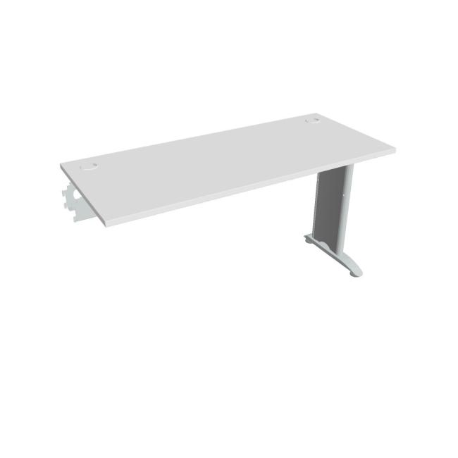 Flex-Schreibtisch, 140 x 75,5 x 60 cm, weiß/metall