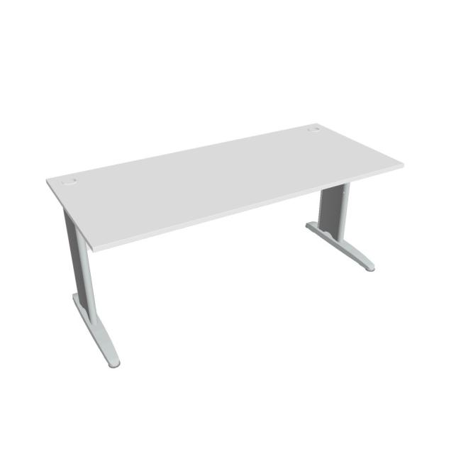 [ON142599] Schreibtisch Cross, 180 x 75,5 x 80 cm, weiß/metall