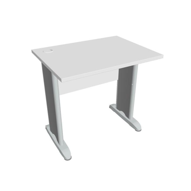 [ON142699] Schreibtisch Cross, 80 x 75,5 x 60 cm, weiß/metall