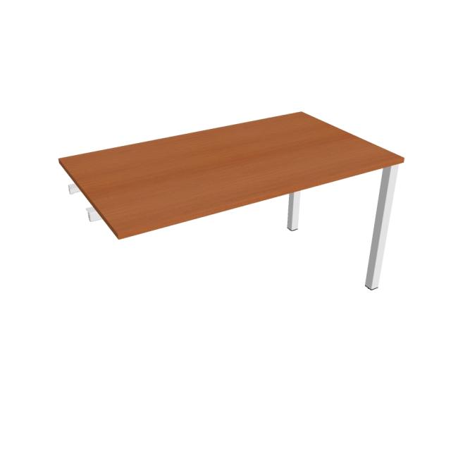 Besprechungstisch Uni, für Längsverkettung, 140 x 75,5 x 80 cm, Kirsche/Weiß