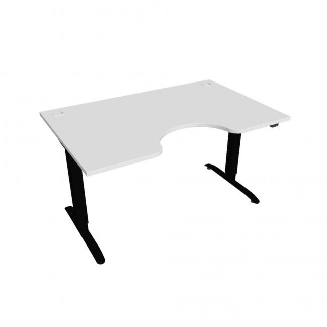 [ON143291] Motion Ergo Schreibtisch, ZO, 2S, 140x70,5-120,5x90 cm, weiß/schwarz