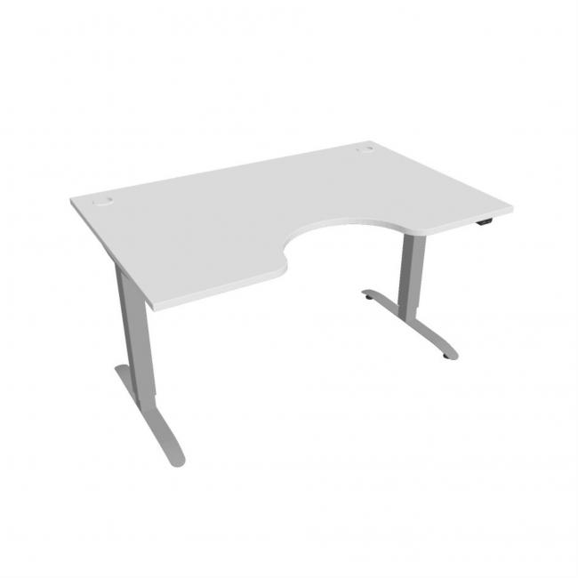 [ON143292] Motion Ergo Schreibtisch, ZO, 2S, 140x70,5-120,5x90 cm, weiß/grau
