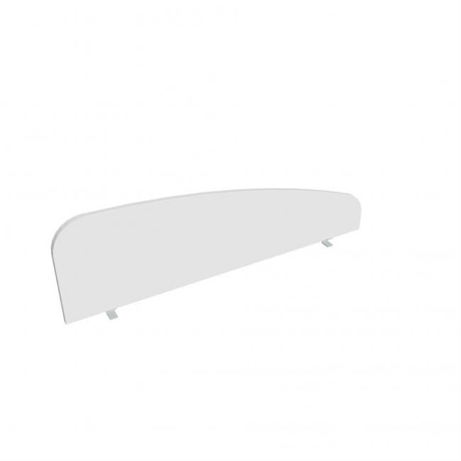 Hobis Tischrand-Paravent, rund, 140 cm, weiß