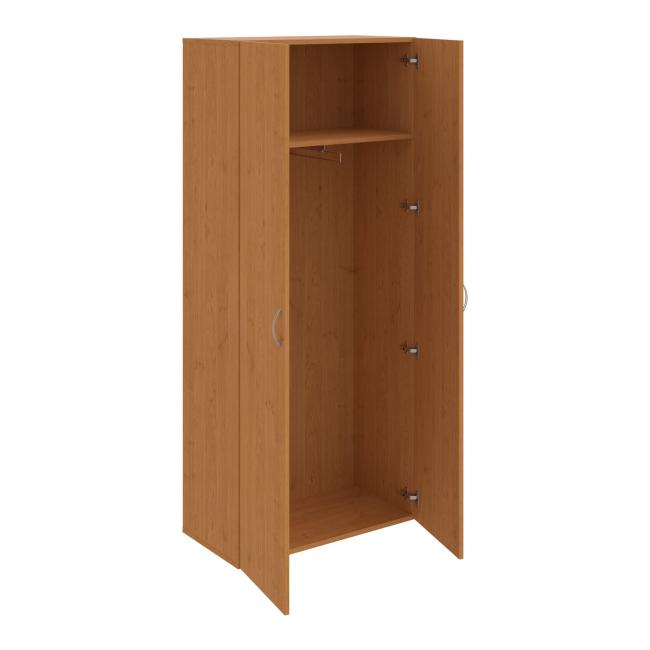Drive Kleiderschrank mit Regalböden, 80x185x42 cm, Erle/Erle
