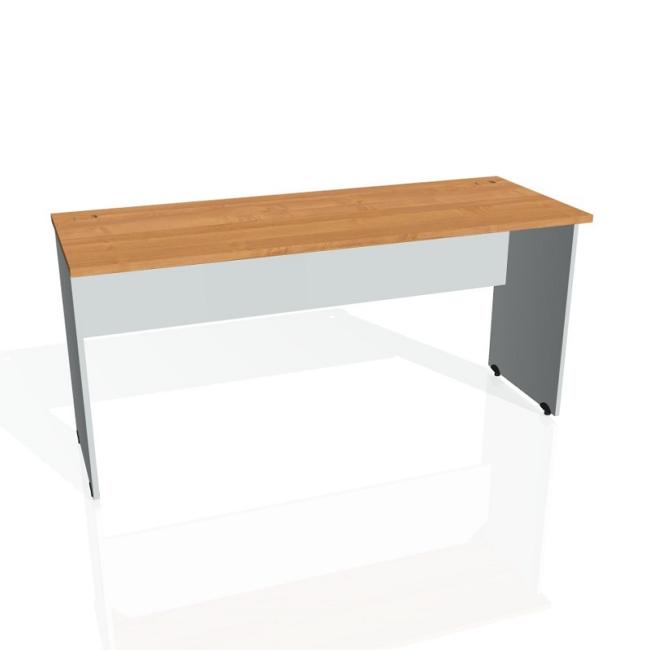 Tor-Schreibtisch, 160x75,5x60 cm, Erle/Grau
