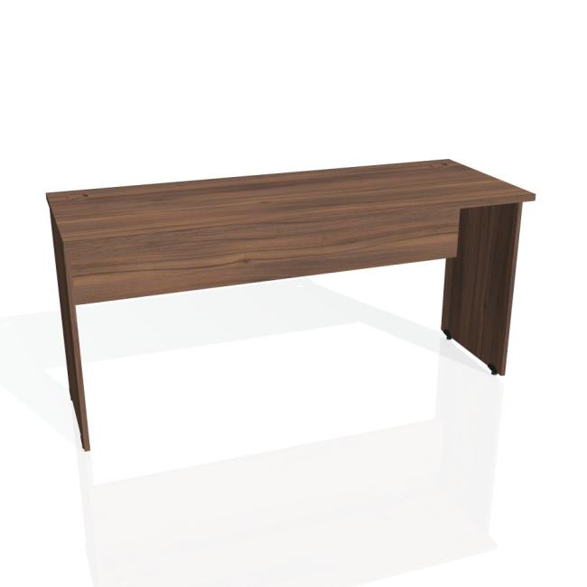 Schreibtisch mit Torfunktion, 160 x 75,5 x 60 cm, Nussbaum/Nussbaum