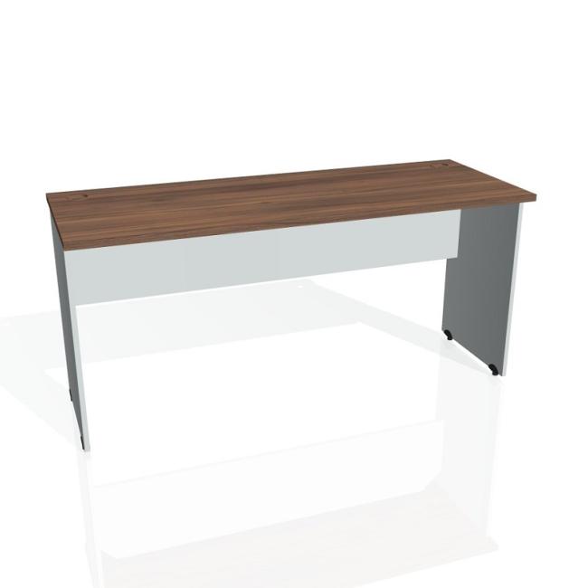 [ON160078] Schreibtisch mit Torfunktion, 160 x 75,5 x 60 cm, Walnuss/Grau