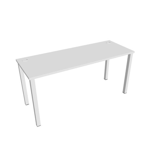 Schreibtisch Uni, 160 x 75,5 x 60 cm, weiß/weiß