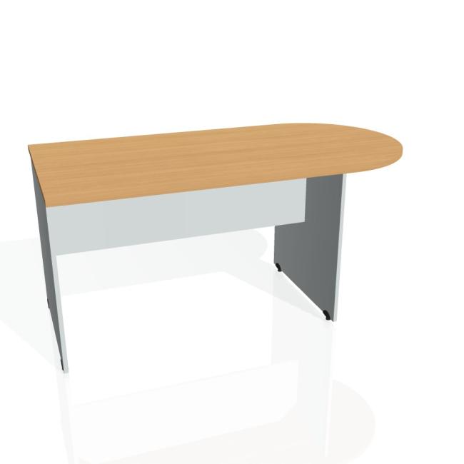 [ON160228] Beistelltisch mit Tormotiv, 160 x 75,5 x 80 cm, Buche/Grau