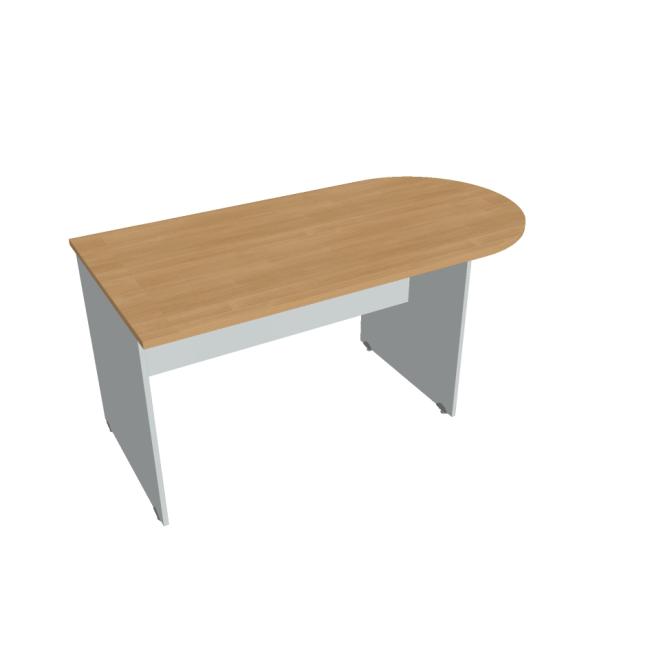 [ON160248] Beistelltisch „Tor“, 160 x 75,5 x 80 cm, Eiche/Grau