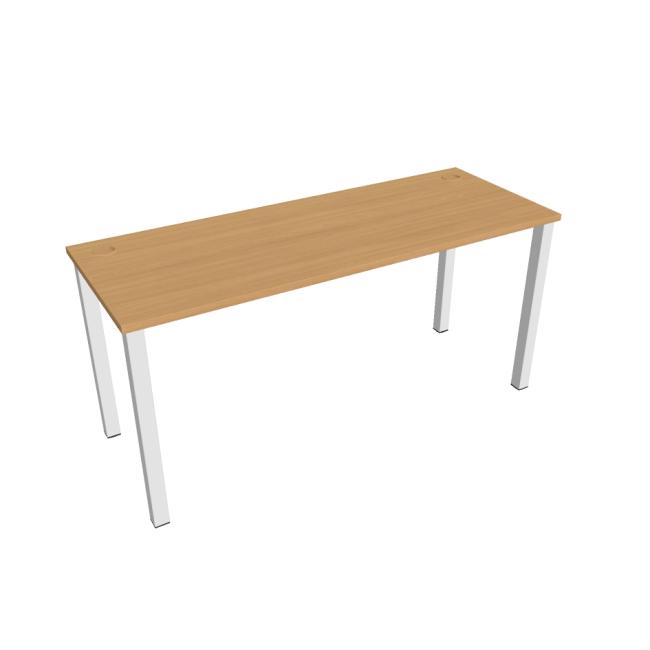 [ON160323] Schreibtisch Uni, 160 x 75,5 x 60 cm, Buche/Weiß