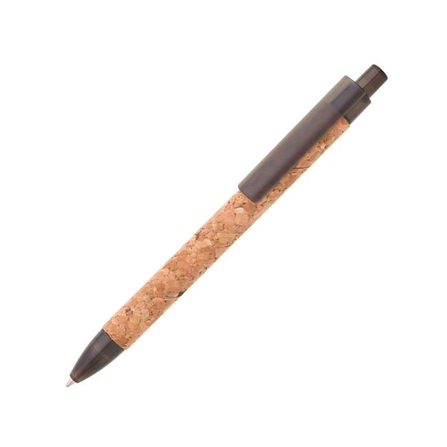 [AD795080] Kugelschreiber aus Kork mit schwarzer Korkoberfläche