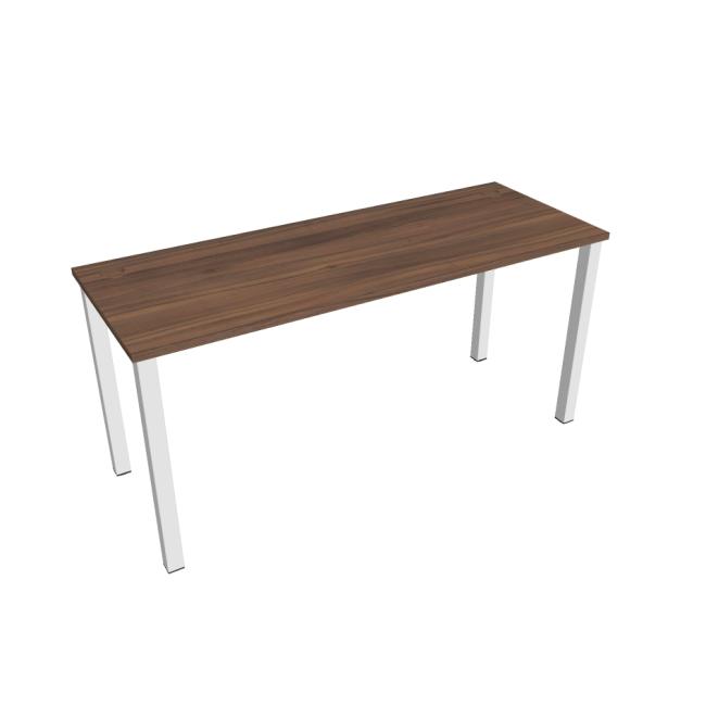 [ON160373] Schreibtisch Uni, 160 x 75,5 x 60 cm, Nussbaum/Weiß