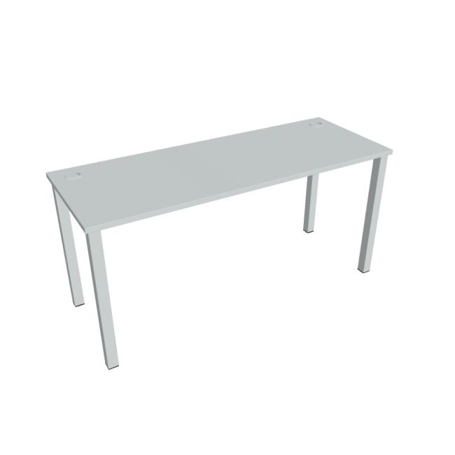 Schreibtisch Uni, 160x75,5x60 cm, grau/grau