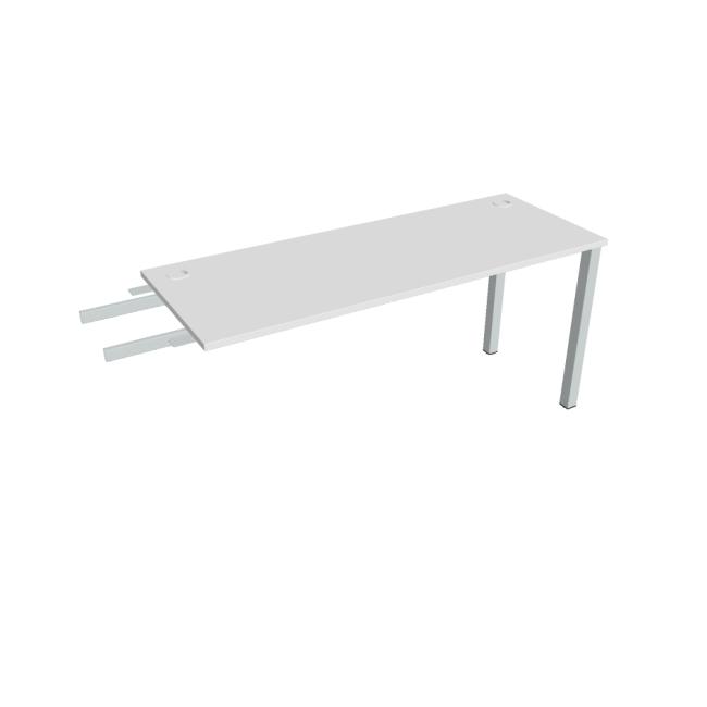 Uni-Schreibtisch, Maschendrahtgestell, 160x75,5x60 cm, weiß/grau