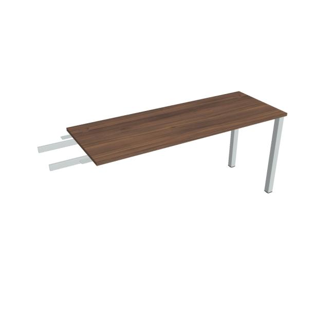 [ON160472] Uni-Schreibtisch, Kettengeflecht, 160 x 75,5 x 60 cm, Walnuss/Grau